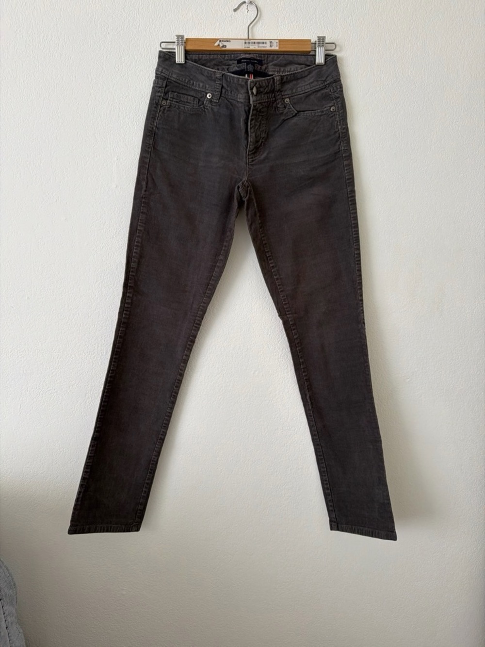 Women’s Slim Straight Corduroy - Charcoal Pants
